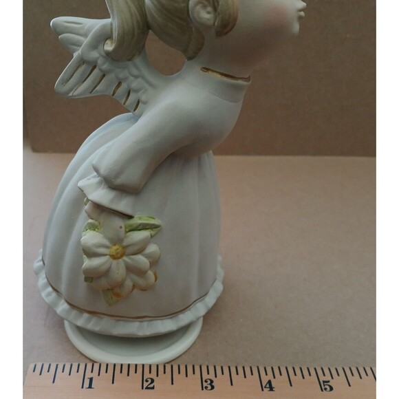 Vintage Kissing Angel Spinning Musical Figurine Made in Japan Little Girl Gift - Picture 11 of 12